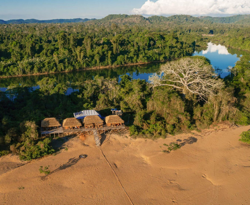 Kendjam Lodge is the very first fly fishing destination in the Amazon where an angler can target over 8 different species in crystal clear water.